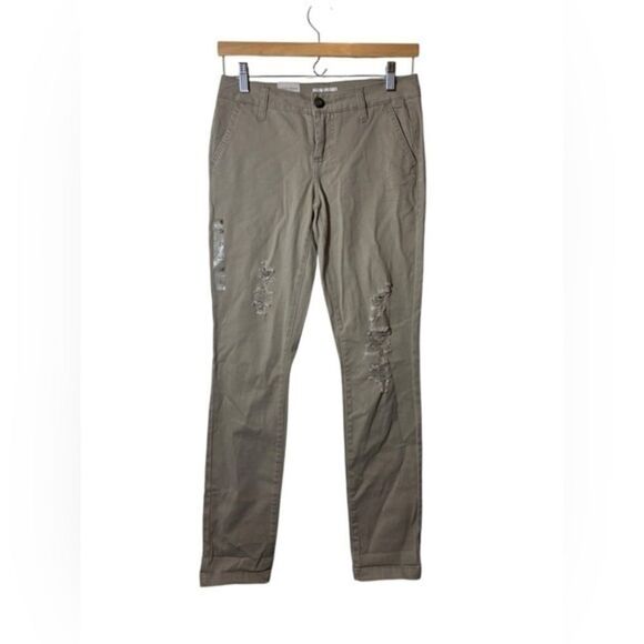 NEW BKE Casuals Khaki Pants Mollie Skinny 24R 24 R - Picture 1 of 7